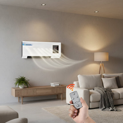 Wall Mounted Electric Heater | Space Heater with Remote Control | Space-Saving Design for Quick Indoor Comfort 3
