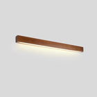 Wood Wall Sconce, Modern Linear Wall Light for Hallway and Bedroom, Wall Lamp for Bedroom in Walnut Wood