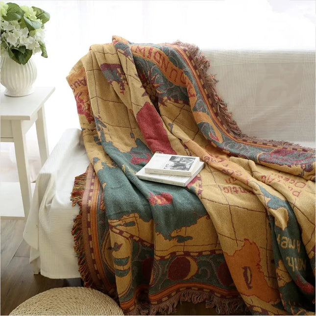 Throw Blanket with Fringe