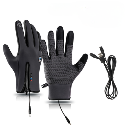 Warm‘Grip | Anti-Slip Heated Winter Gloves with Adjustable Heat Settings | Weather-Resistant for Outdoor Comfort 0
