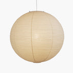 Diameter 39 in x H 39 in / White Lampshade & White Cable