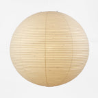Diameter 47 in x H 47 in / White Lampshade & White Cable