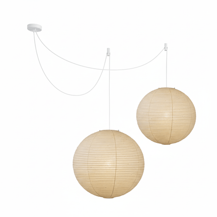 Washi Paper | Pendant Lighting with Soft Illumination | Modern Ceiling Light Fixture for Cozy Ambiance 12