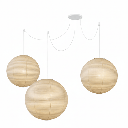 Washi Paper | Pendant Lighting with Soft Illumination | Modern Ceiling Light Fixture for Cozy Ambiance 13