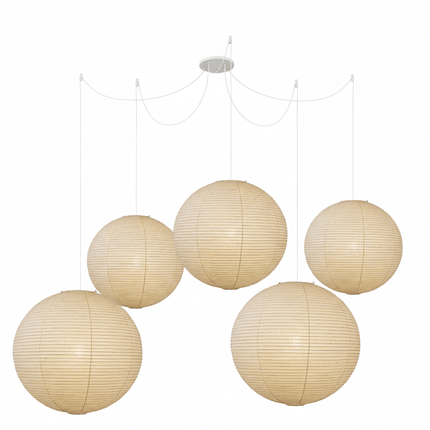 Washi Paper | Pendant Lighting with Soft Illumination | Modern Ceiling Light Fixture for Cozy Ambiance 14
