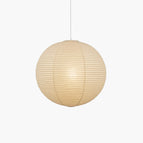 Diameter 22 in x H 21 in / White Lampshade & White Cable
