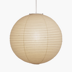 Diameter 35 in x H 35 in / White Lampshade & White Cable