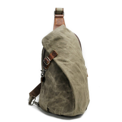Water-Resistant Canvas Crossbody Bag with Anti-Theft Pocket | Versatile Design for Secure Daily Use 2