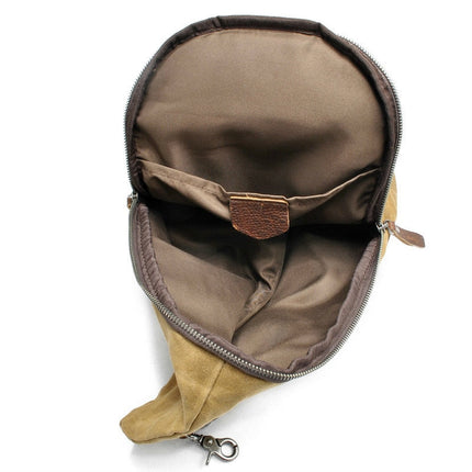 Water-Resistant Canvas Crossbody Bag with Anti-Theft Pocket | Versatile Design for Secure Daily Use 3