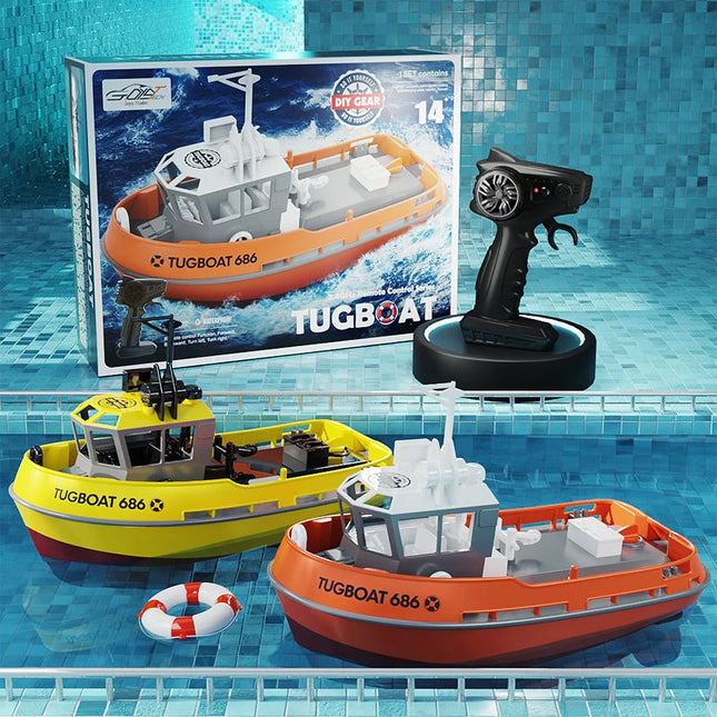 Water Explorer | RC Tugboat with Dual Motors & Long Range Control | Exciting Water Adventures for Outdoor Fun 1
