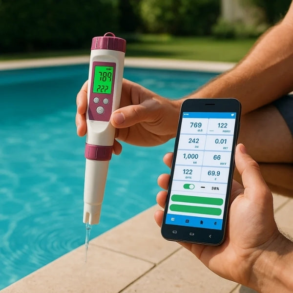Water Quality Analyzer | 7-in-1 TDS Water Tester with App Integration | Accurate Water Tests for Pools and Spas 0