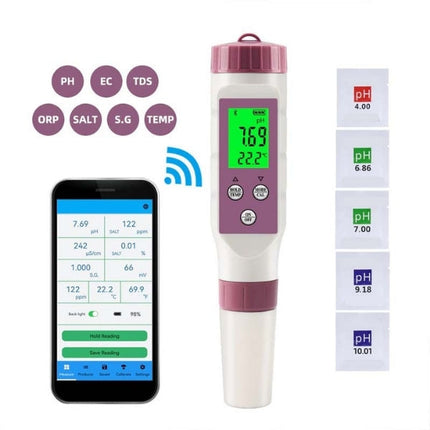 Water Quality Analyzer | 7-in-1 pH & Chlorine Tester with App Integration | Accurate Monitoring for Pools and Spas 3