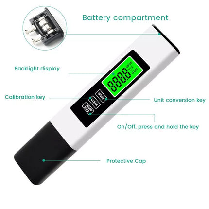 Water Quality Tester | 4-in-1 TDS Meter with Titanium Alloy Sensor | Accurate Measurements for Safe Drinking Water 6
