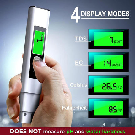 Water Quality Tester | 4-in-1 TDS Meter with Titanium Alloy Sensor | Accurate Measurements for Safe Drinking Water 8