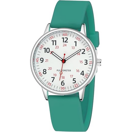 Waterproof Nurse Watch with Clear Second Hand & Comfortable Silicone Band for Accurate Timekeeping 10