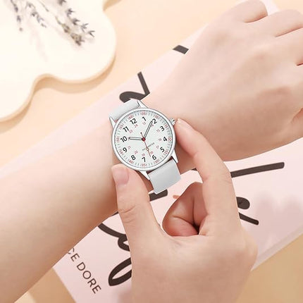 Waterproof Nurse Watch with Clear Second Hand & Comfortable Silicone Band for Accurate Timekeeping 5