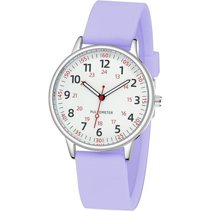 Waterproof Nurse Watch with Clear Second Hand & Comfortable Silicone Band for Accurate Timekeeping 7