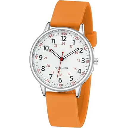 Waterproof Nurse Watch with Clear Second Hand & Comfortable Silicone Band for Accurate Timekeeping 8