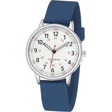 Waterproof Nurse Watch with Clear Second Hand & Comfortable Silicone Band for Accurate Timekeeping 9