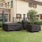 Waterproof Outdoor Furniture Covers | Black Polyester Shield with UV Protection | Durable All-Weather Protection for Patio Furniture 0