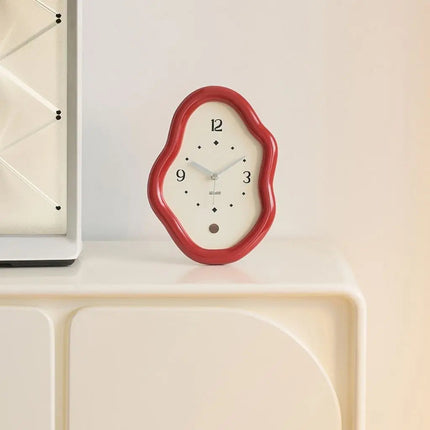 Wooden Table Clock, Bedside Clock for Living Room Decor