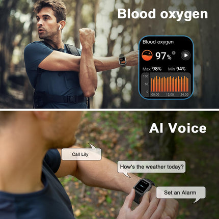Wayne | Military Smartwatch with Fitness Tracker & Waterproof Design | Rugged Health Monitoring for Active Lifestyles 3