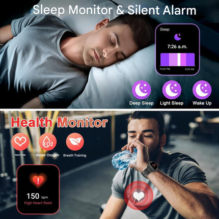 Wayne | Military Smartwatch with Fitness Tracker & Waterproof Design | Rugged Health Monitoring for Active Lifestyles 8
