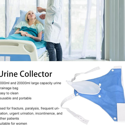 Wearable Urine Collector System with Adjustable Straps & 1000 mL Capacity for Comfort and Convenience 6