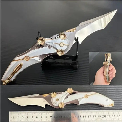 Wearclo | All-Metal Folding Knife with 8Cr13Mov Steel Blade | Compact EDC Tool for Effortless Cutting 2