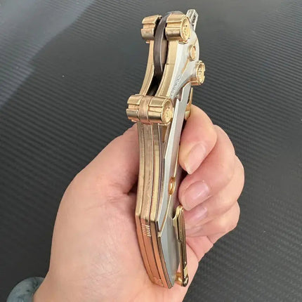 Wearclo | All-Metal Folding Knife with 8Cr13Mov Steel Blade | Compact EDC Tool for Effortless Cutting 4