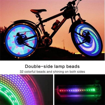 Wearclo | Bicycle Spoke LED Lights with 30 Colorful Patterns | Enhanced Visibility for Safety 4