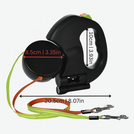 Wearclo | Dual Dog Retractable Leash with 360° Swivel for Tangle-Free Walks 2