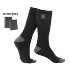 Black heated socks