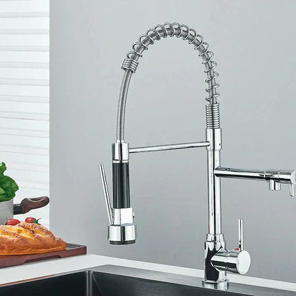 Wearclo | Kitchen Faucet with Spiral Spout & 360° Rotation for Effortless Maneuverability 2