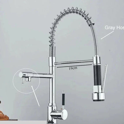 Wearclo | Kitchen Faucet with Spiral Spout & 360° Rotation for Effortless Maneuverability 3