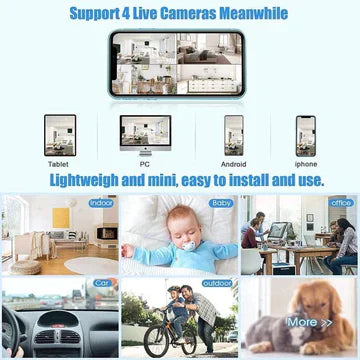 Wearclo | Mini Wireless Magnetic Camera with 1080P HD Video & Night Vision | Portable Monitoring Solution for Peace of Mind 4