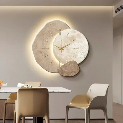 Wearclo | Modern Wall Clock with Integrated LED Light & Dimmable Feature | Chic Decor for Ambiance 1