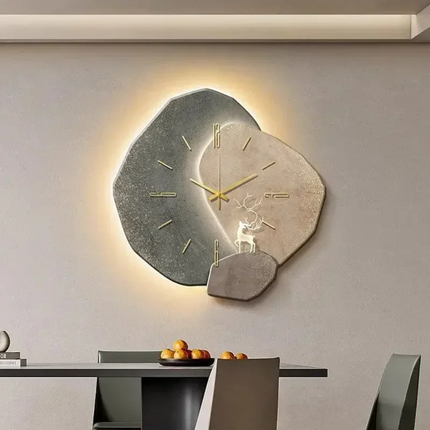 Wearclo | Modern Wall Clock with Integrated LED Light & Dimmable Feature | Chic Decor for Ambiance 3