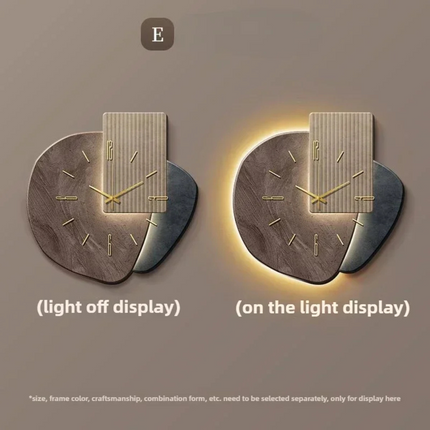 Wearclo | Modern Wall Clock with Integrated LED Light & Dimmable Feature | Chic Decor for Ambiance 4