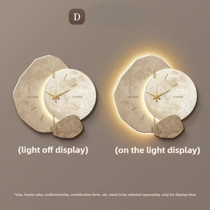 Wearclo | Modern Wall Clock with Integrated LED Light & Dimmable Feature | Chic Decor for Ambiance 5