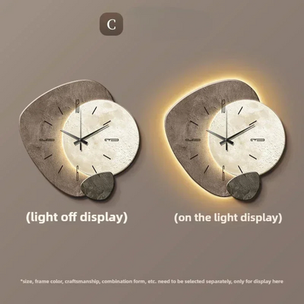 Wearclo | Modern Wall Clock with Integrated LED Light & Dimmable Feature | Chic Decor for Ambiance 6