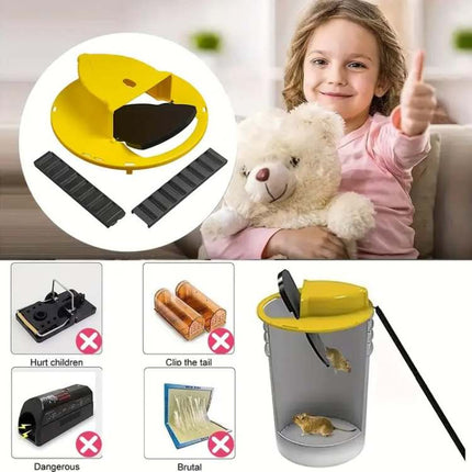 Wearclo | Multi-Catch Mouse Trap with Automatic Tilting Design | Humane Solution for Safe Pest Control 2