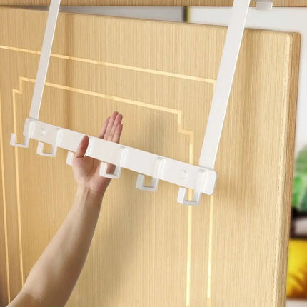 Wearclo | Over-the-Door Hook Rack with 6 Sturdy Hooks for Space-Saving Organization 1
