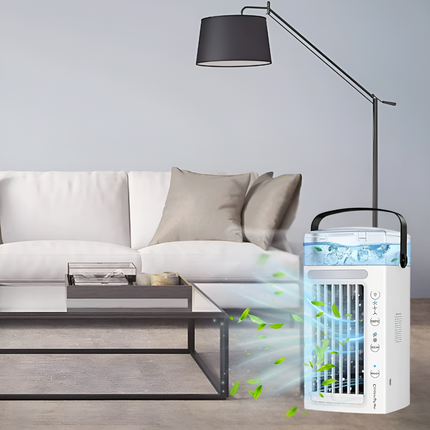 Wearclo | Portable Mini Air Cooler Fan with Handle for Instant Refreshment | Lightweight Design for On-the-Go Comfort 1