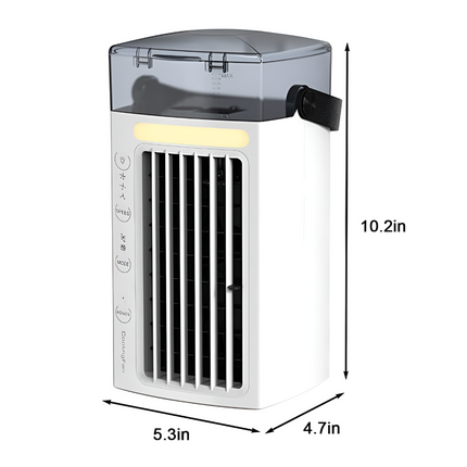Wearclo | Portable Mini Air Cooler Fan with Handle for Instant Refreshment | Lightweight Design for On-the-Go Comfort 2