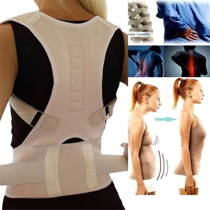 Wearclo | Posture Corrector Back Brace with Magnetic Therapy | Adjustable Back Support for Pain Relief and Comfort 4