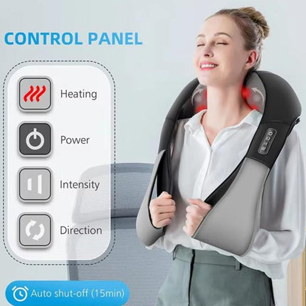 Wearclo | Shiatsu Massage Cushion with Infrared Heating | Portable Relief for Neck and Shoulder Pain 1