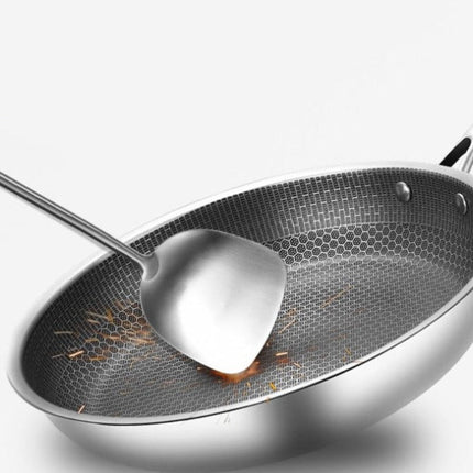 Wearclo | Stainless Steel Hexagonal Skillet with Non-Stick Surface | Durable Cookware for Healthy Meals 5