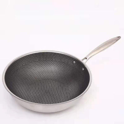 Wearclo | Stainless Steel Hexagonal Skillet with Non-Stick Surface | Durable Cookware for Healthy Meals 6
