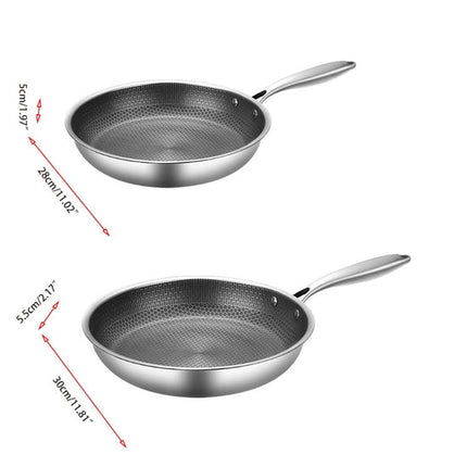 Wearclo | Stainless Steel Hexagonal Skillet with Non-Stick Surface | Durable Cookware for Healthy Meals 7